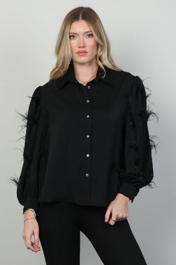 Picture of Modalinda 7416 BLACK Women Shirt