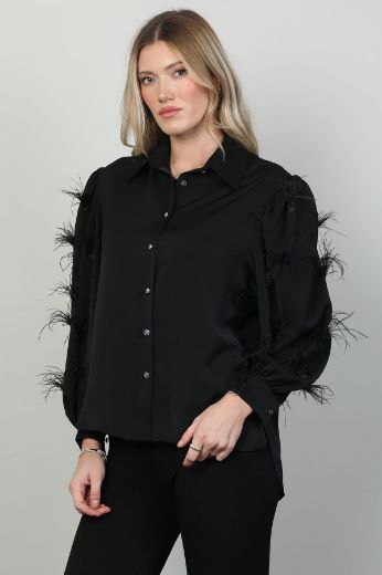 Picture of Modalinda 7416 BLACK Women Shirt