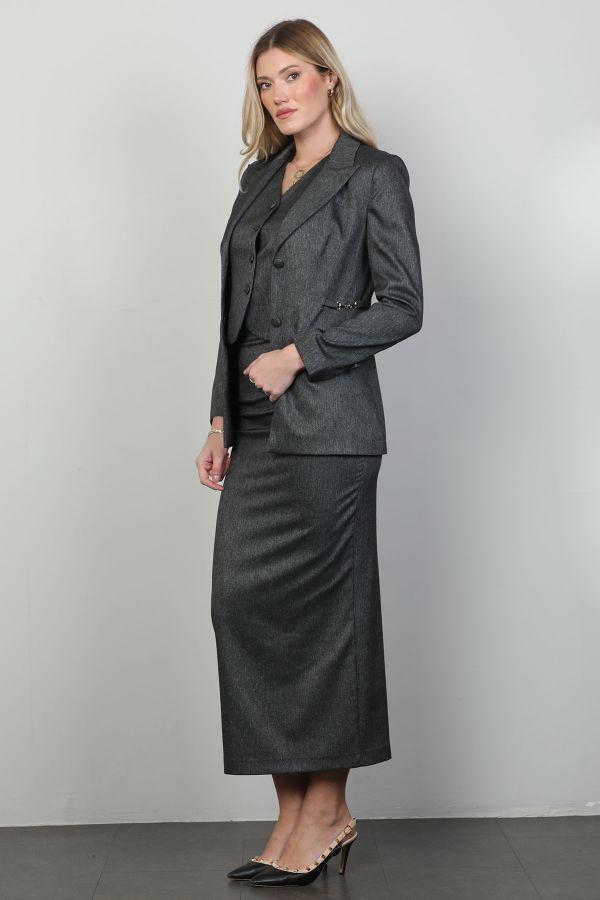 Picture of Roux 2428193 ANTHRACITE Women Suit