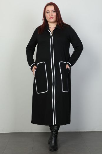 Picture of Miss Tailor 5076xl BLACK Plus Size Women Dress 