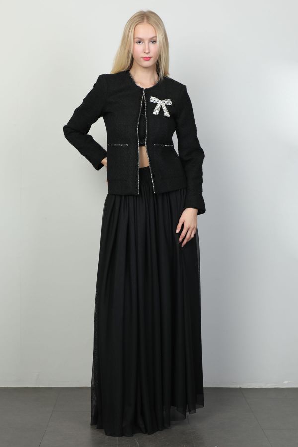 Picture of Ventura 3451 BLACK WOMANS SKIRT SUIT 