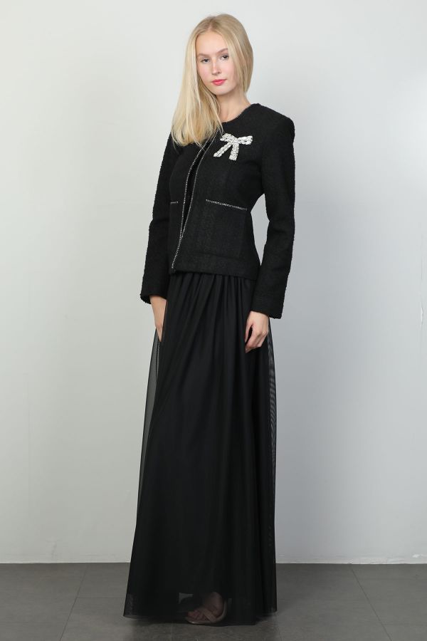 Picture of Ventura 3451 BLACK WOMANS SKIRT SUIT 