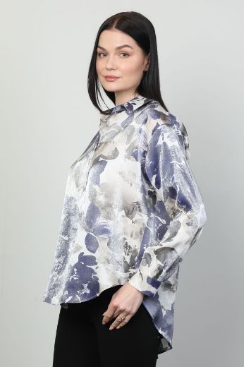 Picture of Bovona 23-612720 NAVY BLUE Women Shirt