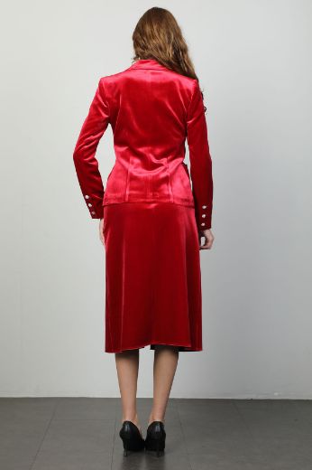 Picture of Vivento TK5275 RED Women Suit