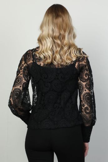 Picture of Aras 11365 BLACK Women Blouse