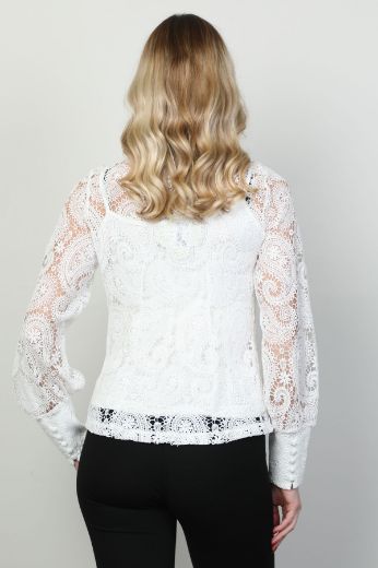 Picture of Aras 11365 ECRU Women Blouse