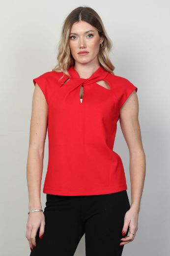 Picture of Mira Mia K252008 RED Women Blouse