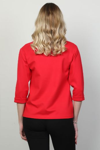 Picture of Mira Mia K252030 RED Women Blouse